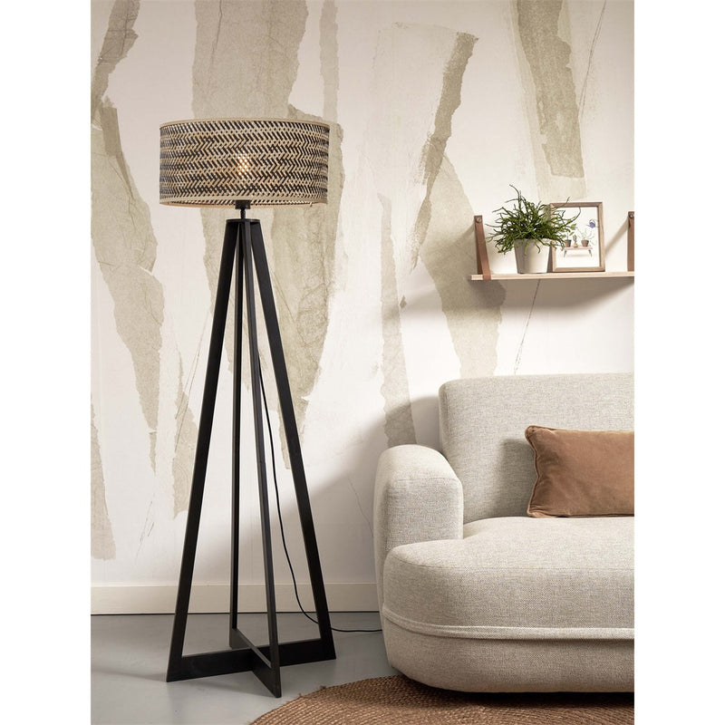 Dimensions Stehleuchte 4-Fuß Java schwarz zweifarbig 50 cm E27