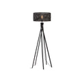 Lampadaire 5 pieds Java bambou noir 50 cm E27