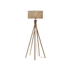 Lampadaire 5 pieds Java bambou naturel 50 cm E27