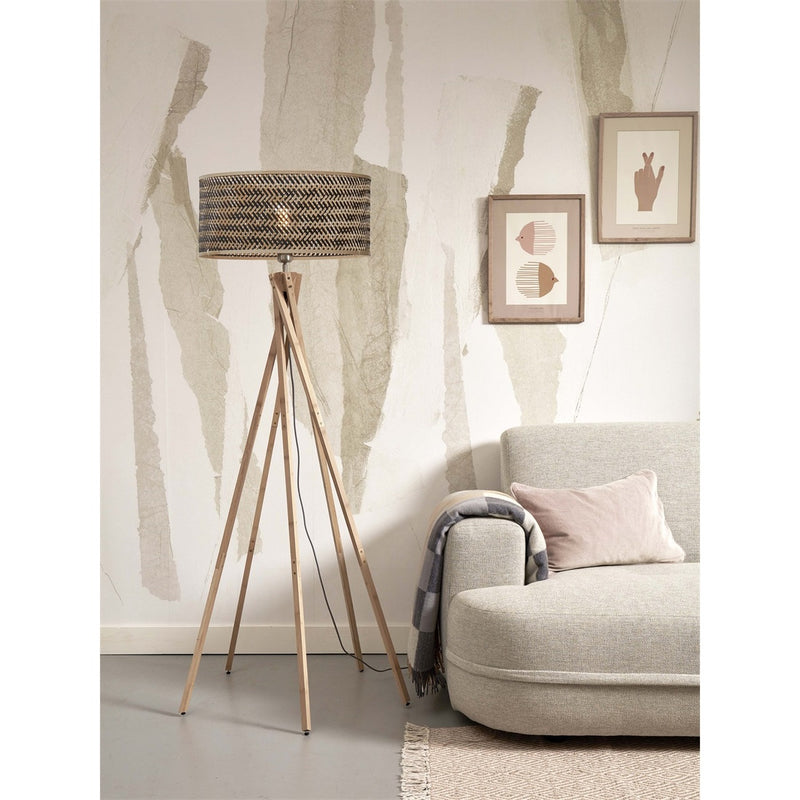 Dimensions Stehleuchte 5 Beine Java natur zweifarbig 50 cm E27