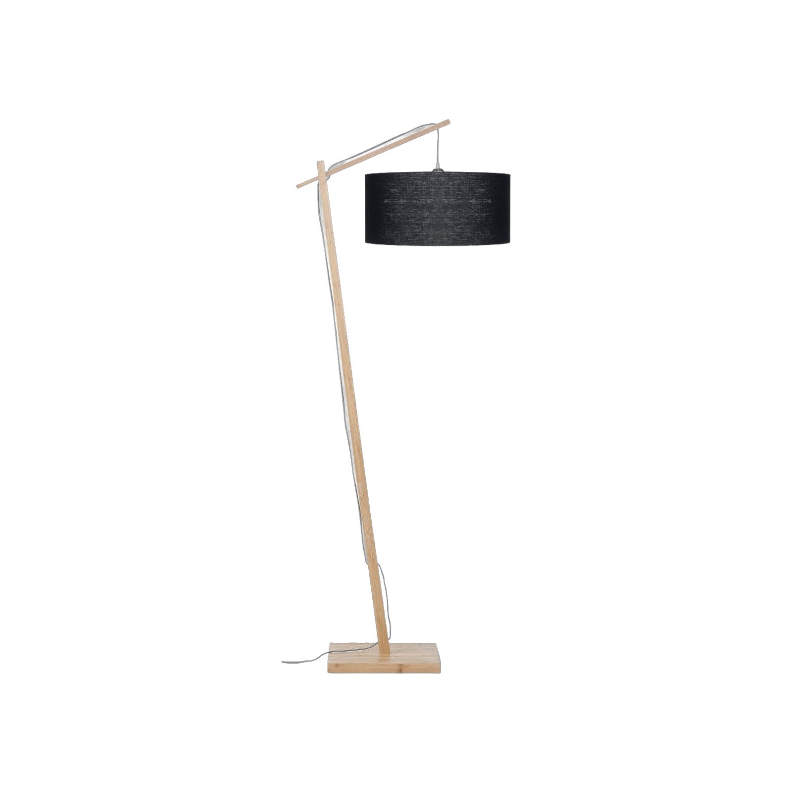 Lampadaire Andes pied naturel noir 176 cm E27