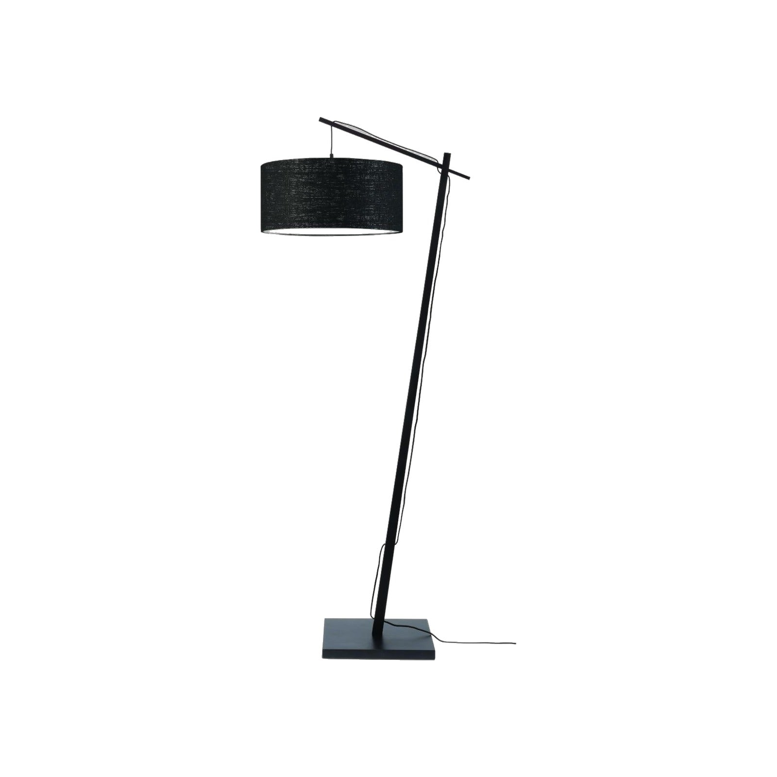 Lampadaire Andes pied noir 176 cm E27