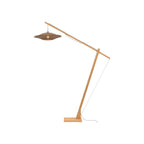 Lampadaire Bali bambou naturel pied bois 60 cm E27