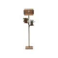 Lampadaire Bhutan a etageres bambou naturel 40 cm E27