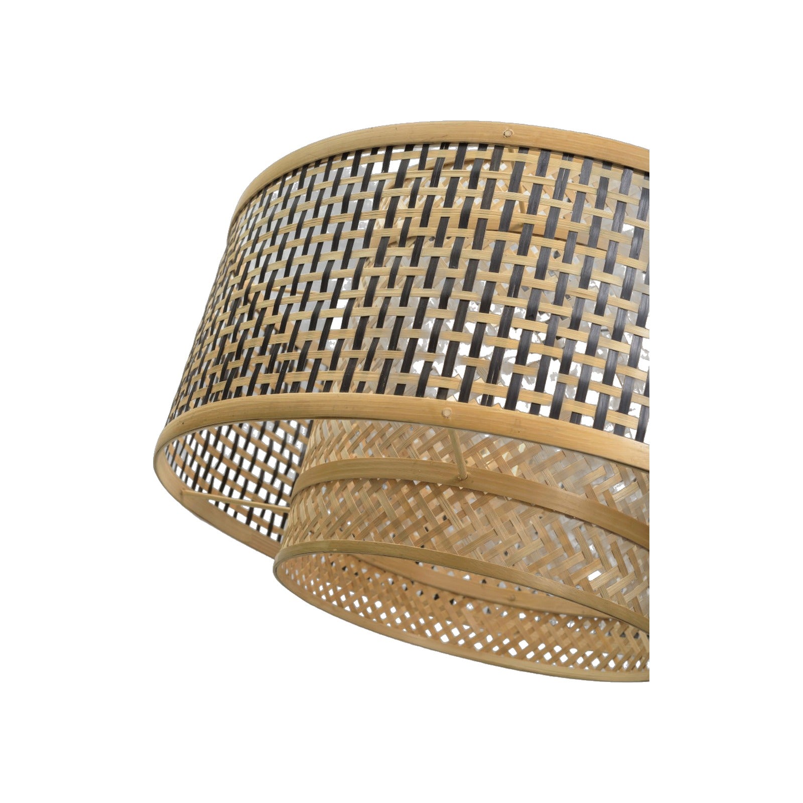 Lampadaire Bhutan bambou naturel pied bois 50 cm E27