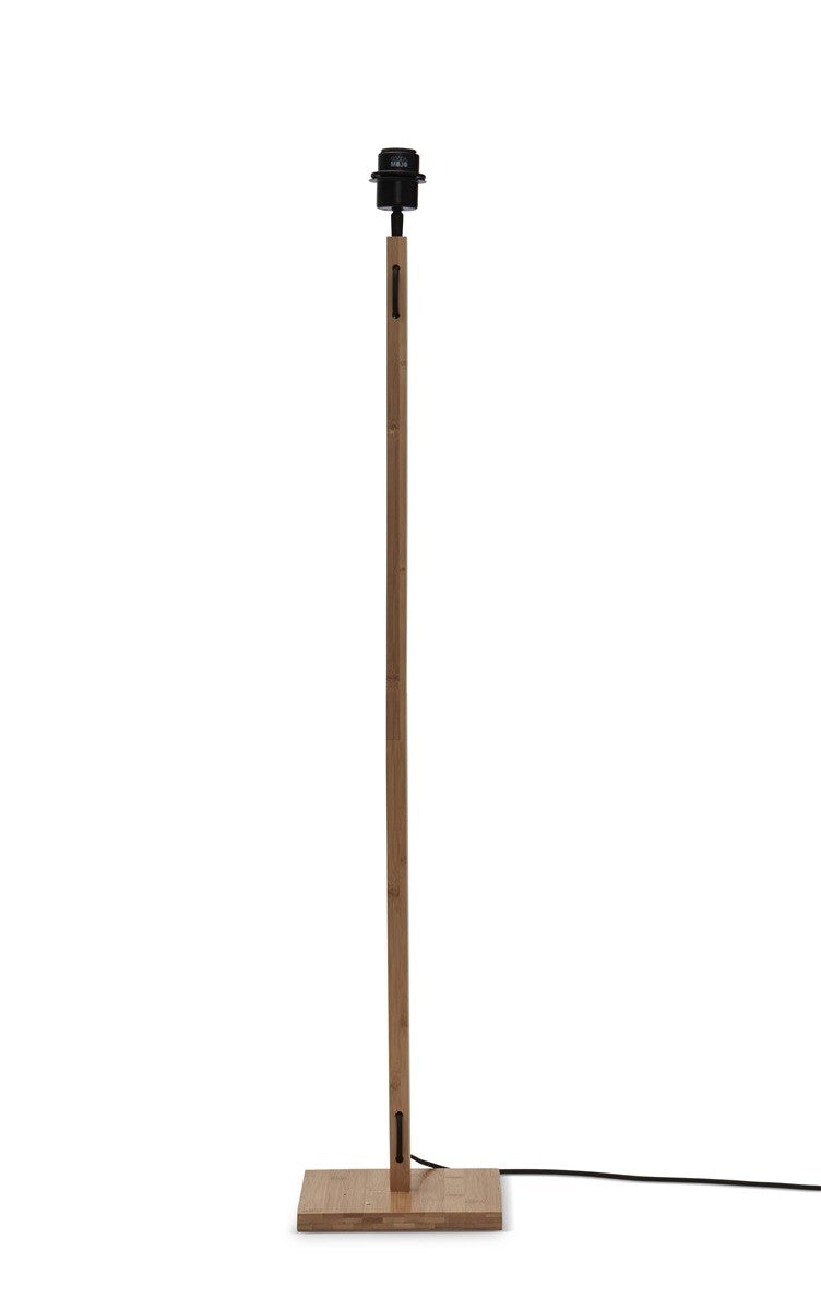 Lampadaire Bhutan bambou naturel pied droit tube 25 cm E27, vue 8