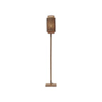 Lampadaire Bhutan bambou naturel pied droit tube 35 cm E27