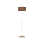 Lampadaire droit Iguazu bambou jute naturel tambour 30 cm E27