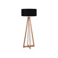 Lampadaire Everest bambou noir 158 cm E27