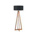 Lampadaire Everest bambou gris foncé 158 cm E27