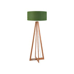 Lampadaire Everest bambou vert forêt 158 cm E27