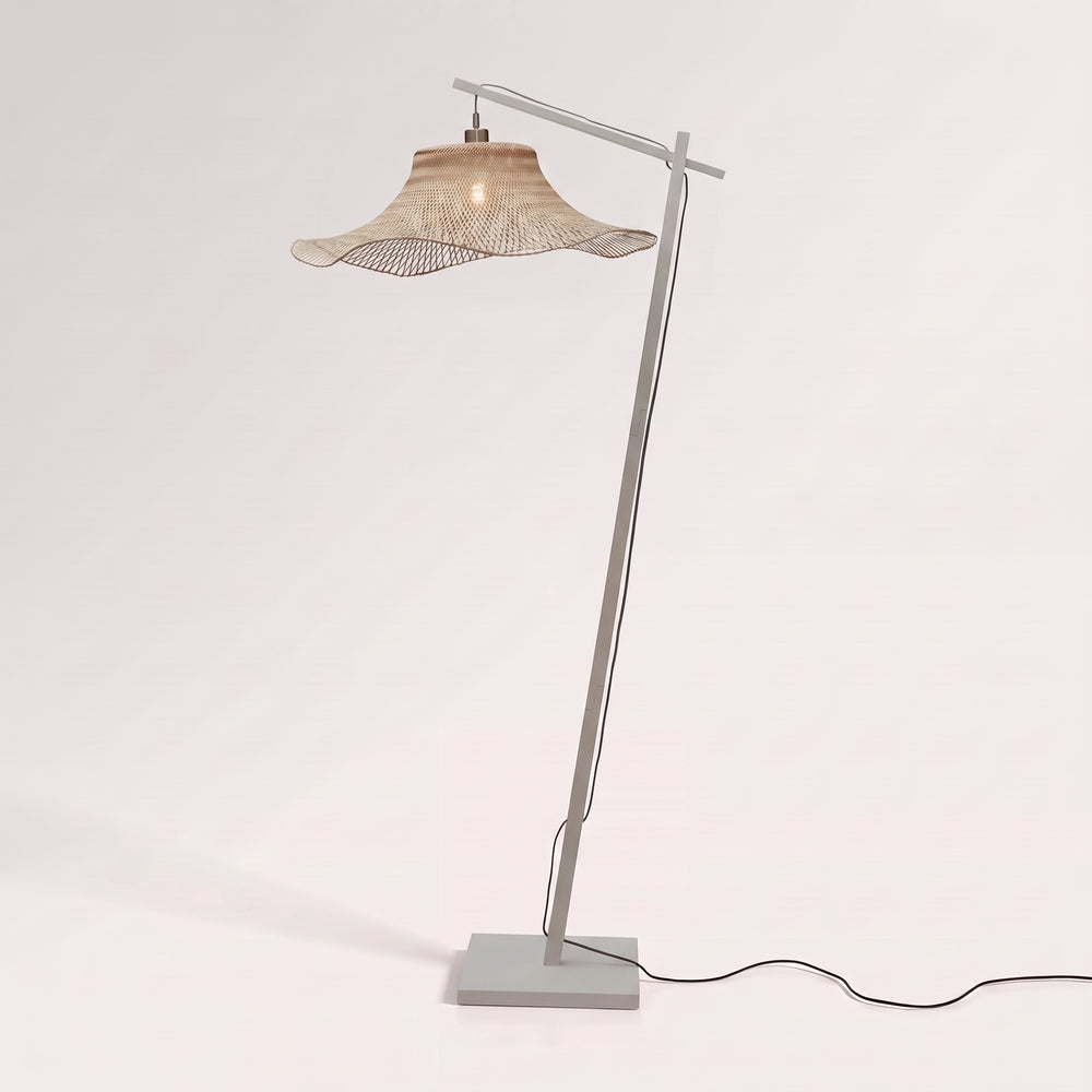 Lampadaire Ibiza abat-jour tressé 176 cm E27