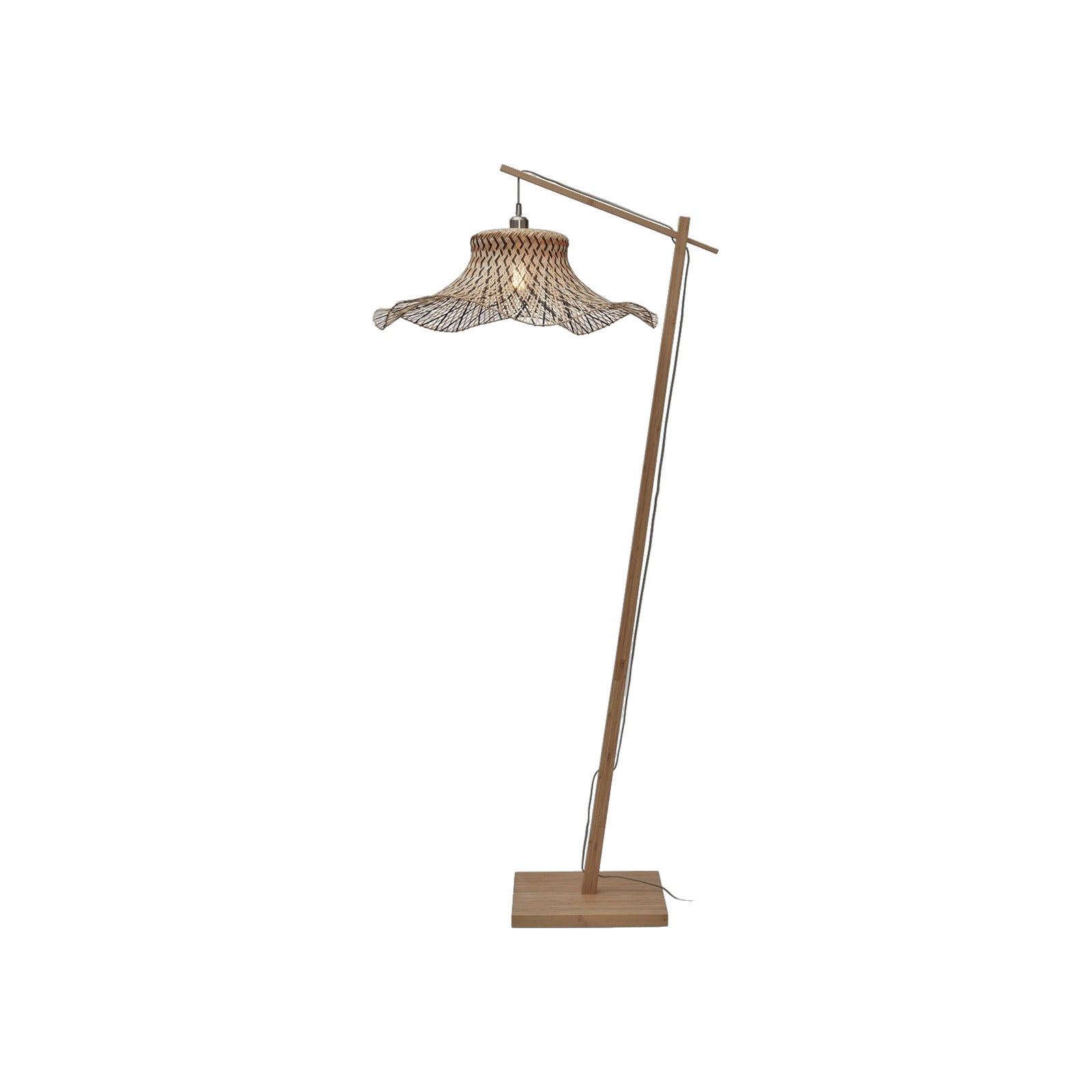 Lampadaire Ibiza bambou bicolore 176 cm E27