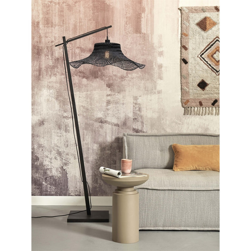 Dimensions Stehleuchte Ibiza Bambus schwarz 176 cm E27