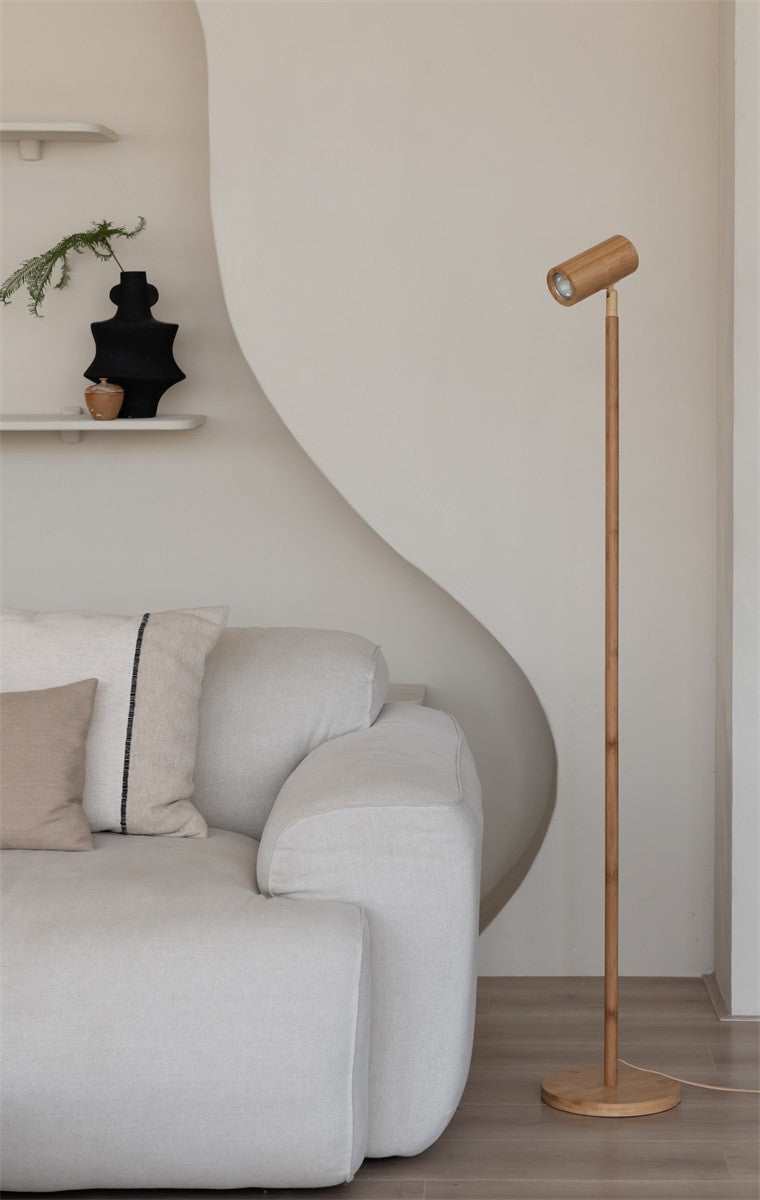Lampadaire Java bambou naturel GU10, vue 2