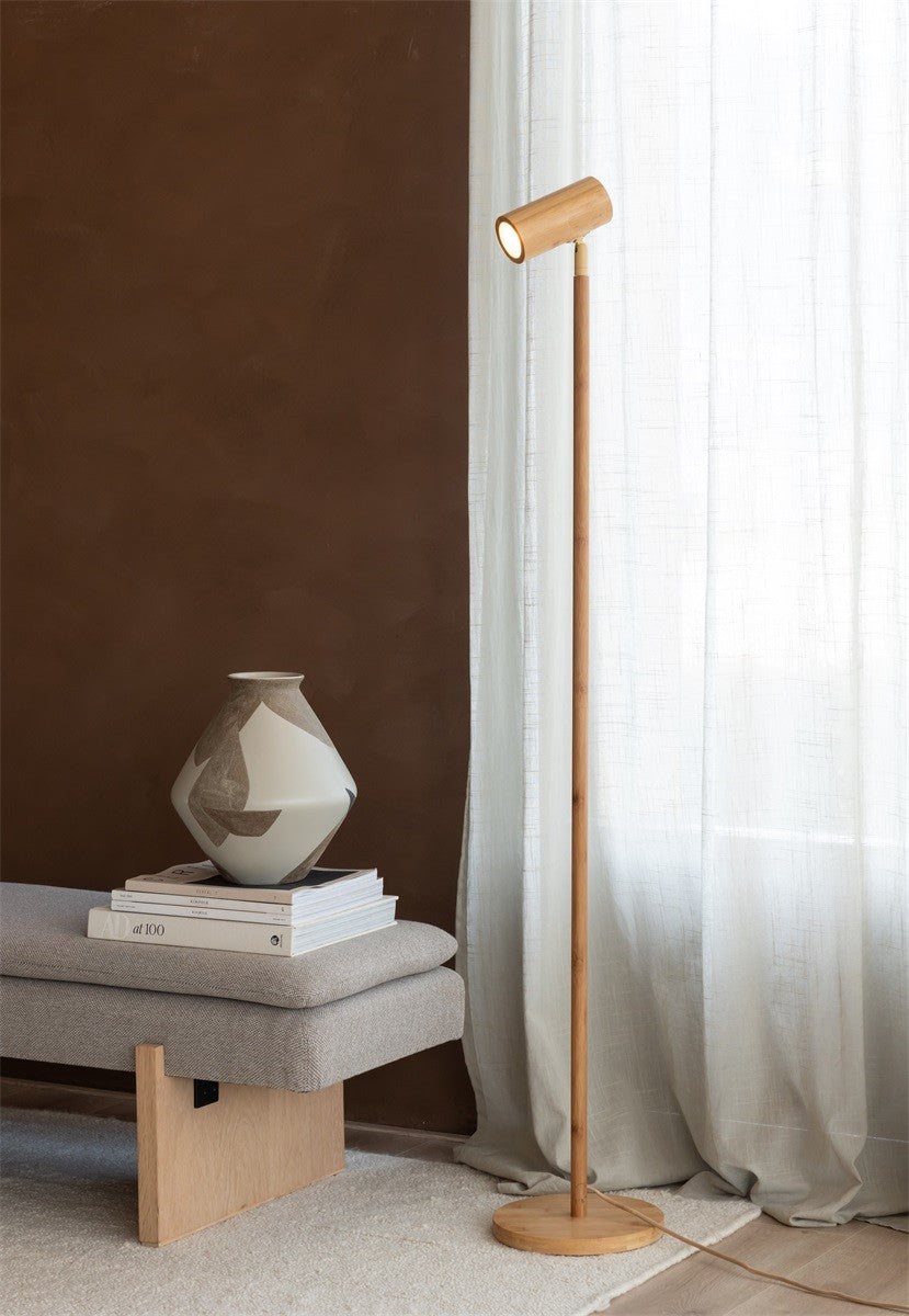 Lampadaire Java bambou naturel GU10, vue 3