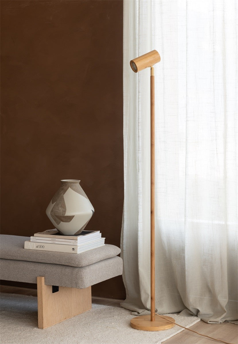 Lampadaire Java bambou naturel GU10, vue 4