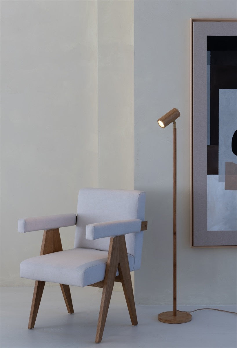 Lampadaire Java bambou naturel GU10, vue 5