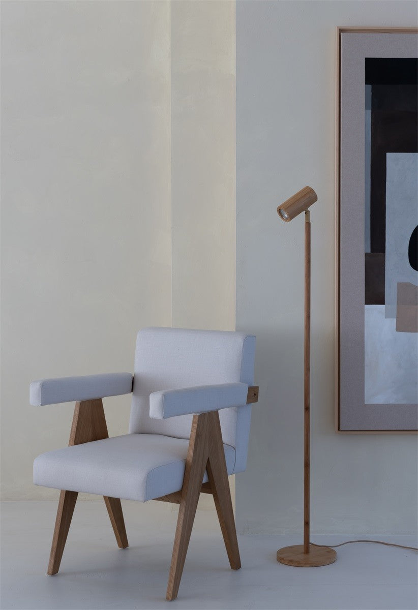 Lampadaire Java bambou naturel GU10, vue 6