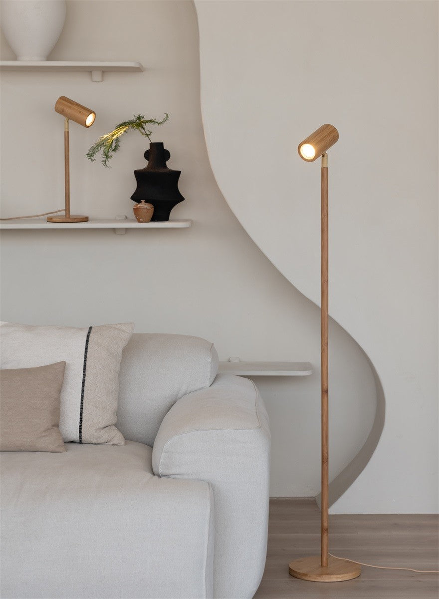 Lampadaire Java bambou naturel GU10, vue 7