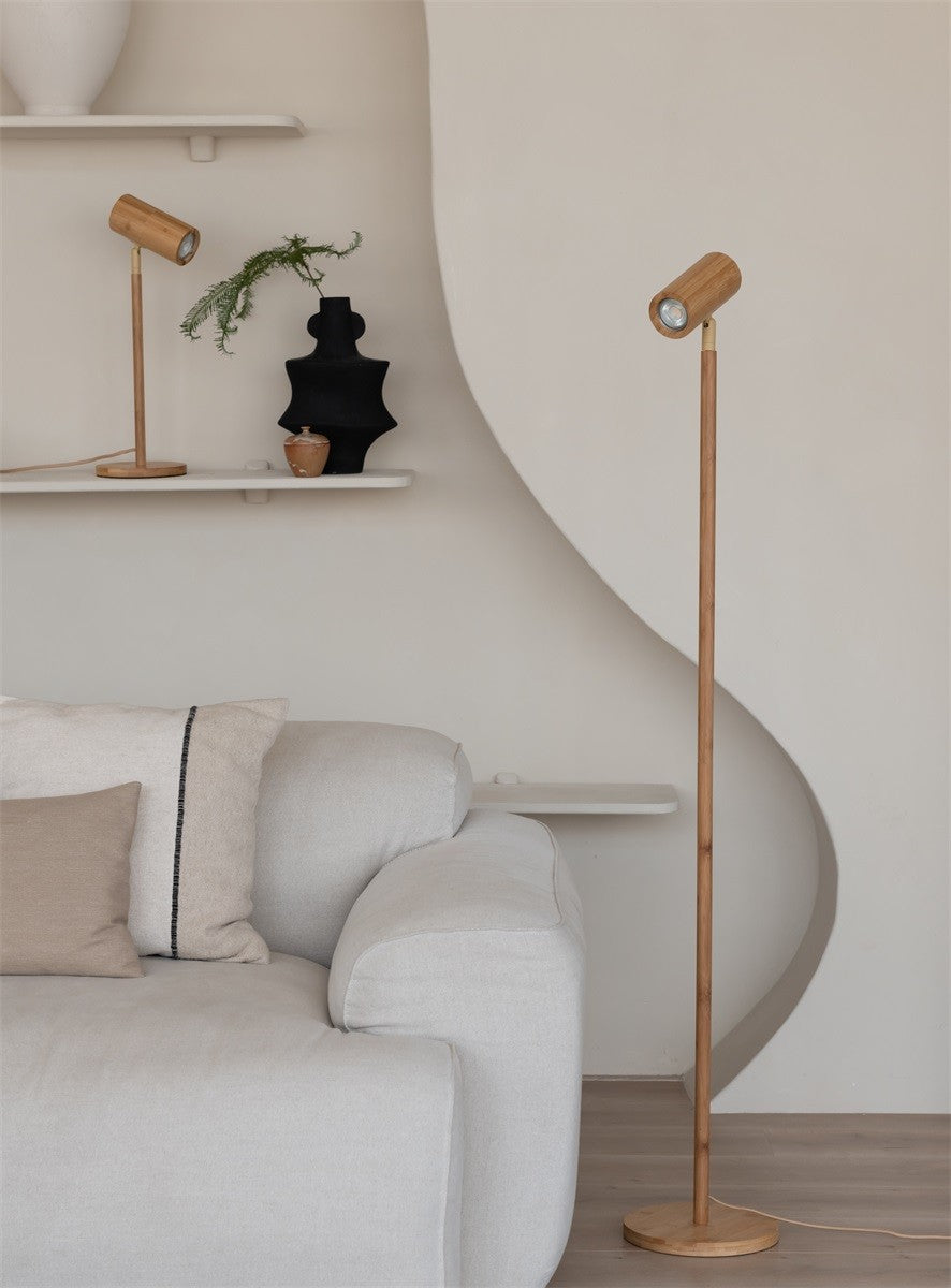 Lampadaire Java bambou naturel GU10, vue 8