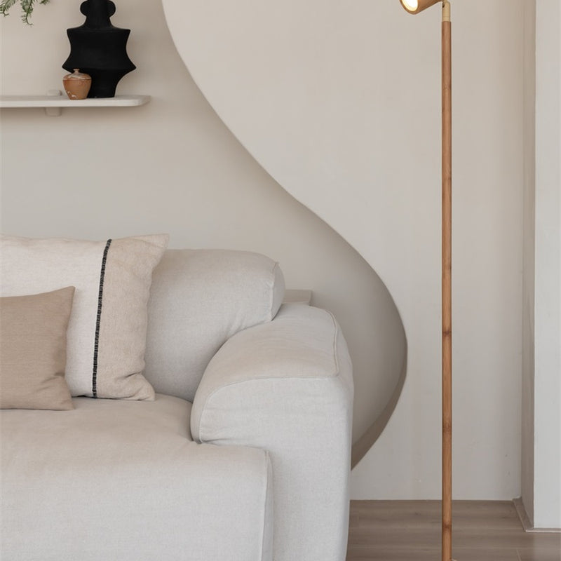Dimensions Lampadaire Java bambou naturel GU10