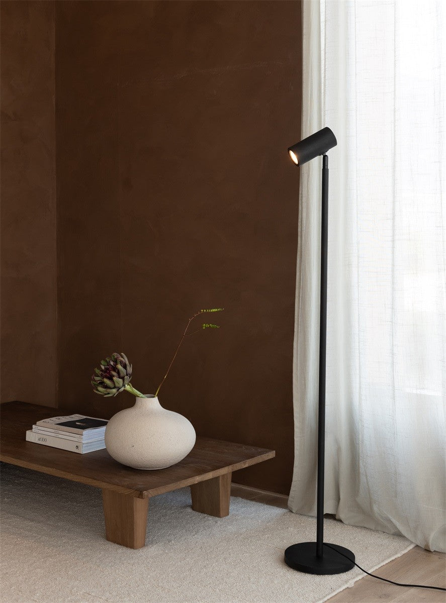 Lampadaire Java bambou noir GU10, vue 5
