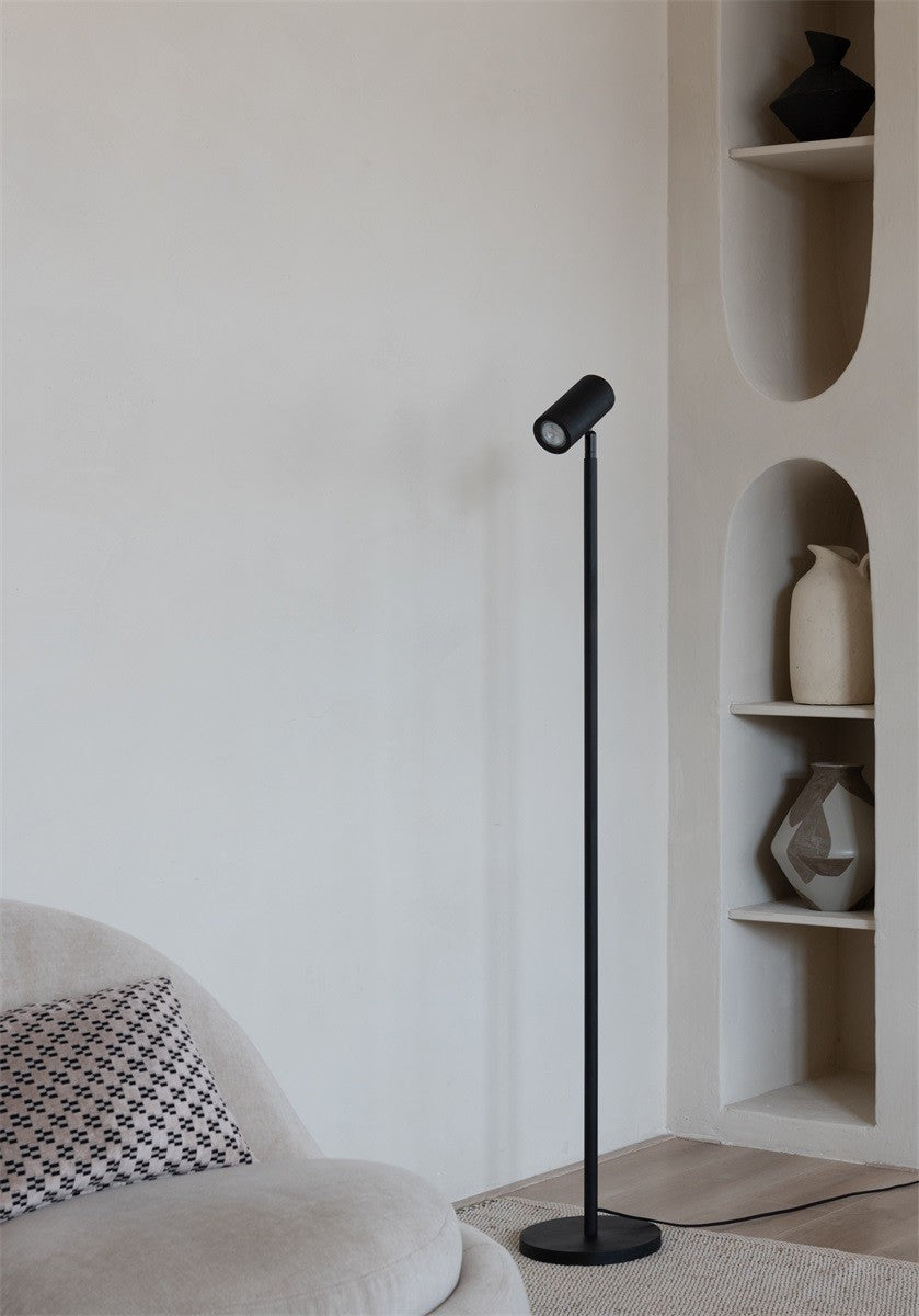 Lampadaire Java bambou noir GU10, vue 8