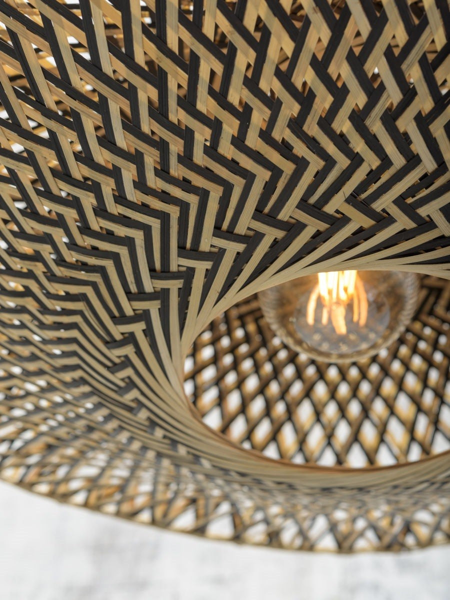Lampadaire liseuse Bali bambou naturel 44 cm E27, vue 4