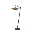 Lampadaire liseuse Bali bambou noir 60 cm E27