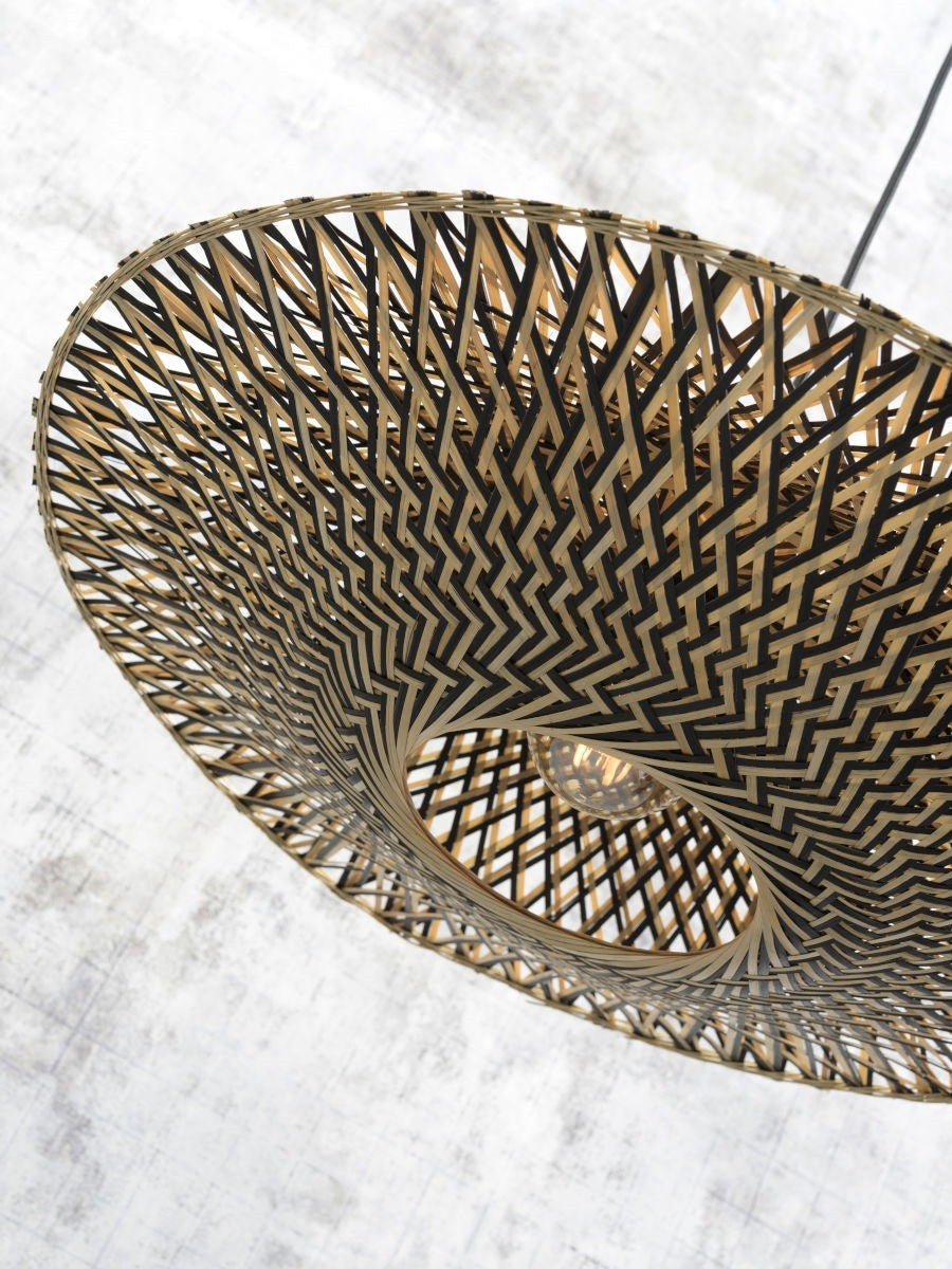 Lampadaire liseuse Bali bambou noir 44 cm E27, vue 8