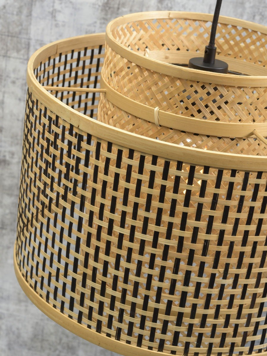 Lampadaire liseuse Bhutan bambou naturel 40 cm E27, vue 2