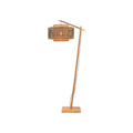 Lampadaire liseuse Bhutan bambou naturel 50 cm E27