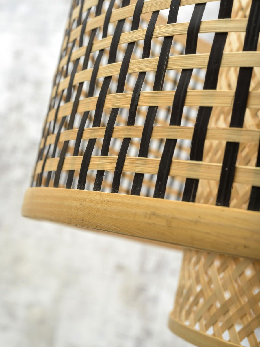 Lampadaire liseuse Bhutan bambou naturel 50 cm E27, vue 4