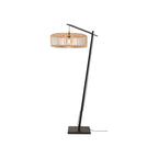 Lampadaire liseuse Bromo bambou noir 60 cm E27