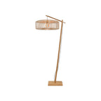 Lampadaire liseuse Bromo bambou naturel 60 cm E27