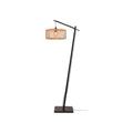 Lampadaire liseuse Bromo bambou noir 40 cm E27