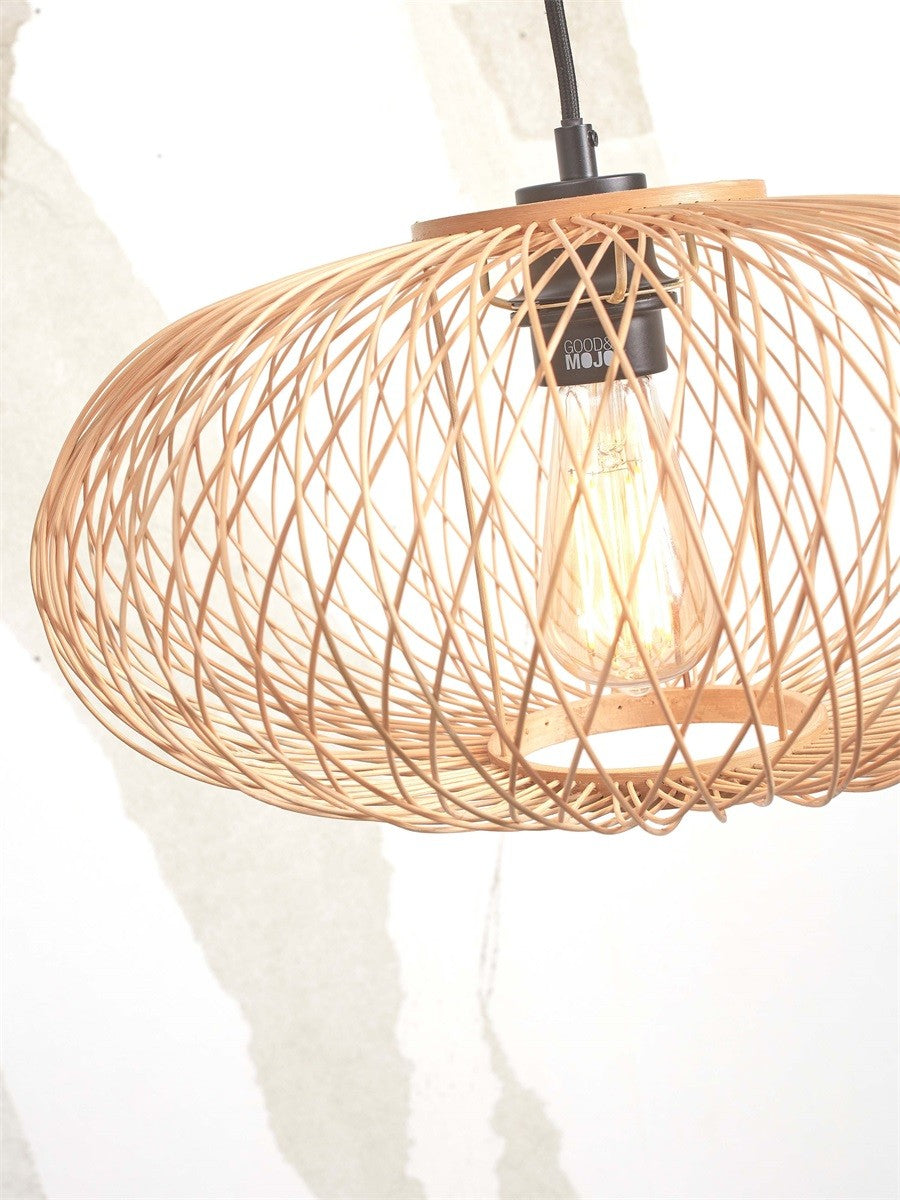 Lampadaire liseuse Cango bras blanc abat-jour naturel 40 cm E27, vue 5