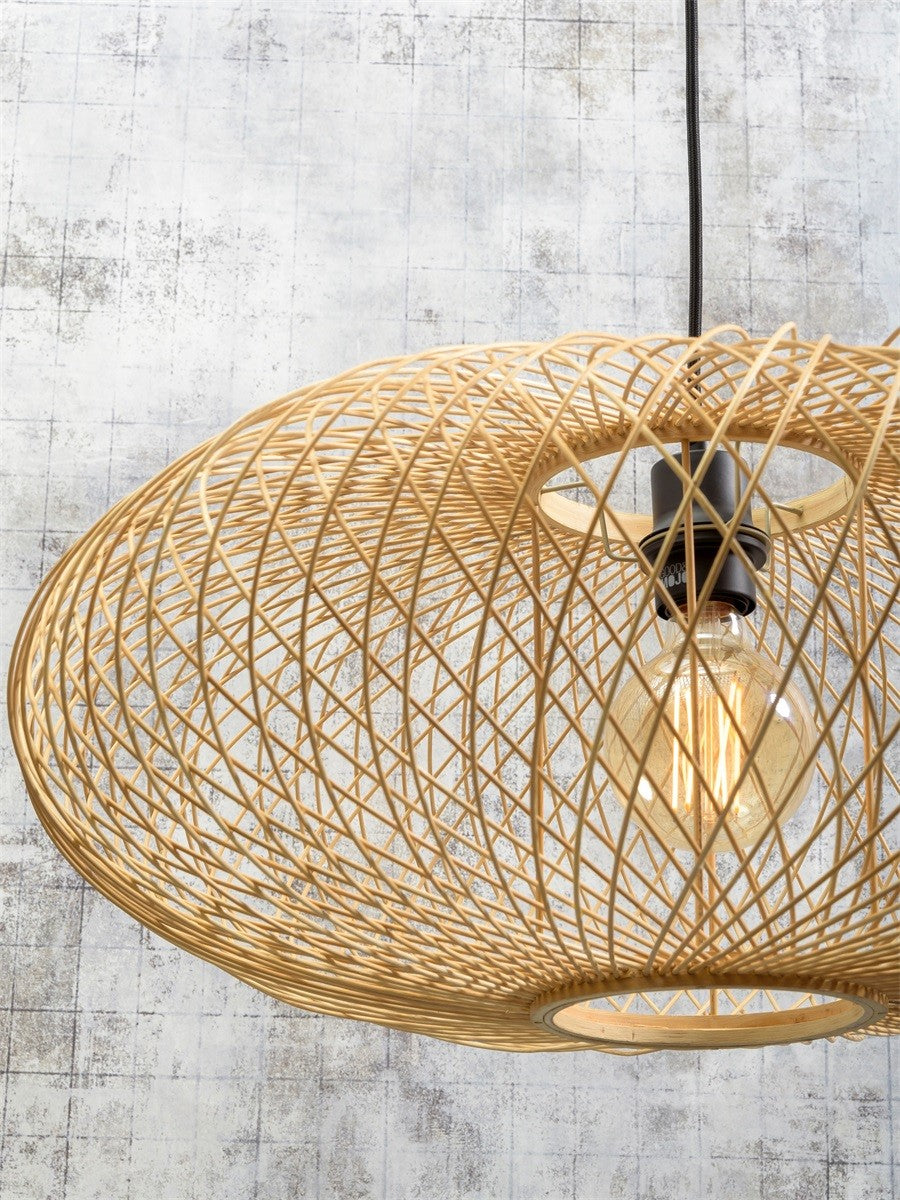 Lampadaire liseuse Cango bras blanc abat-jour naturel 60 cm E27, vue 6