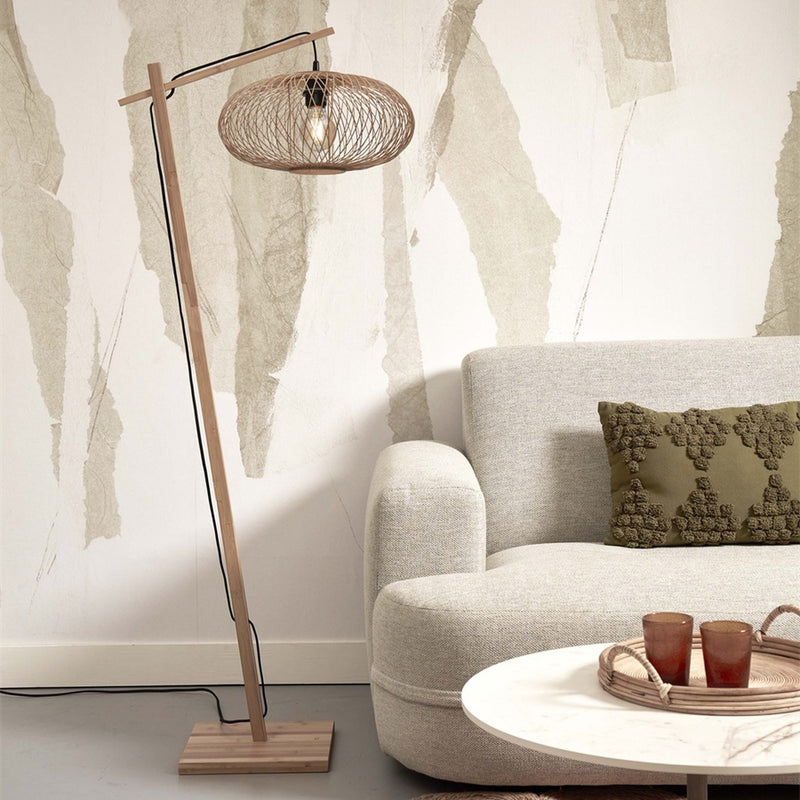 Dimensions Lampadaire liseuse Cango naturel 40 cm E27