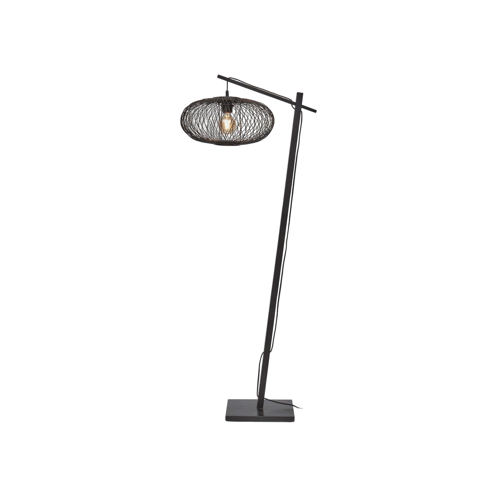 Lampadaire liseuse Cango noir 40 cm E27