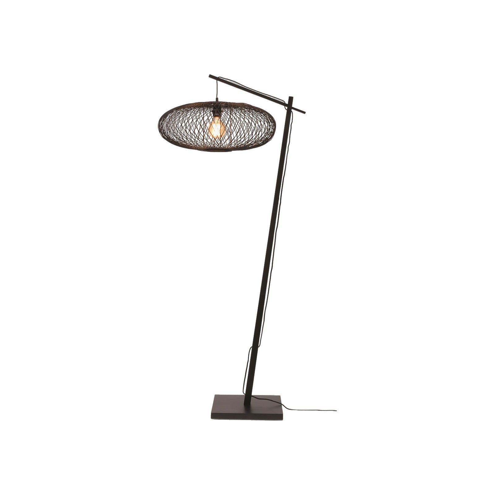Lampadaire liseuse Cango noir 60 cm E27
