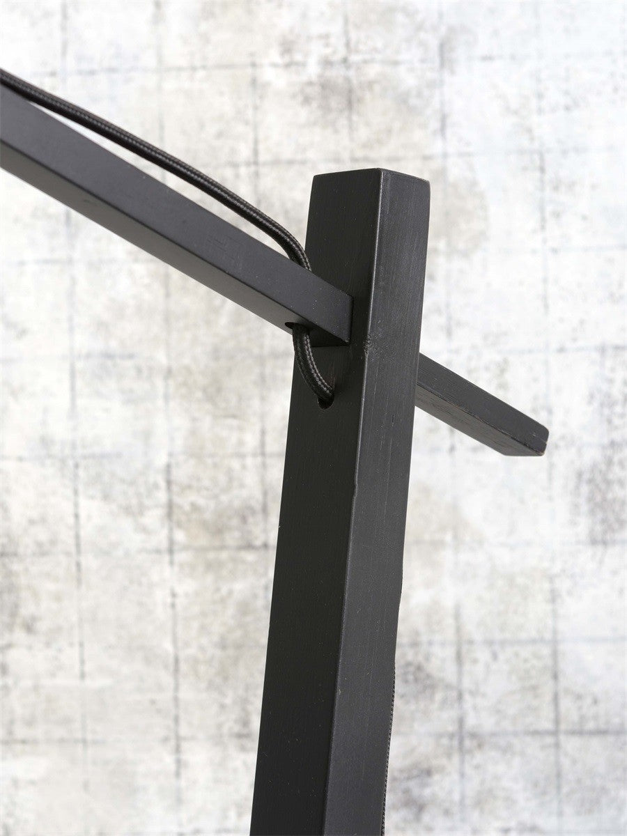 Lampadaire liseuse Cango noir 40 cm E27, vue 6