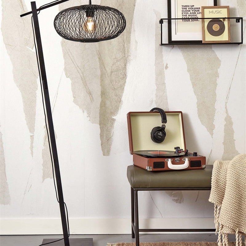 Dimensions Lampadaire liseuse Cango noir 40 cm E27