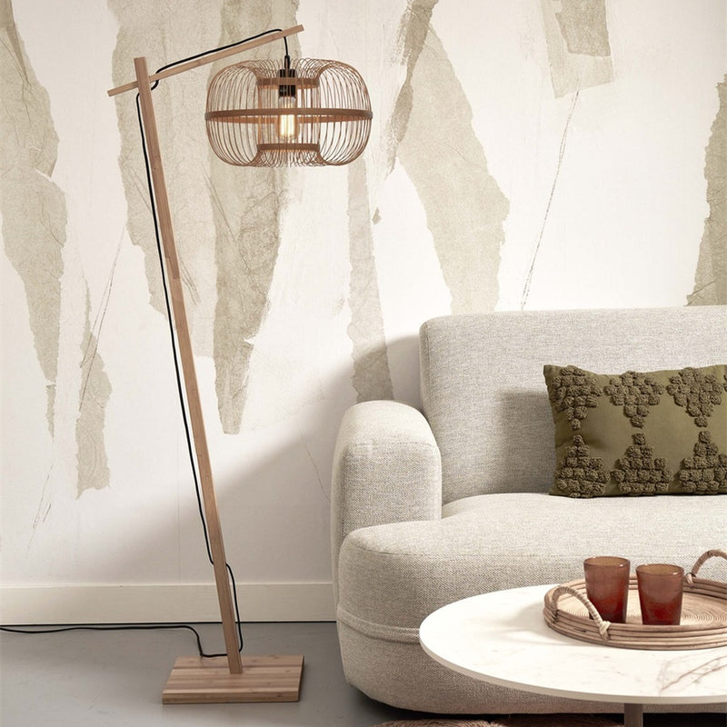 Dimensions Lampadaire liseuse Hokkaido naturel 25 cm E27
