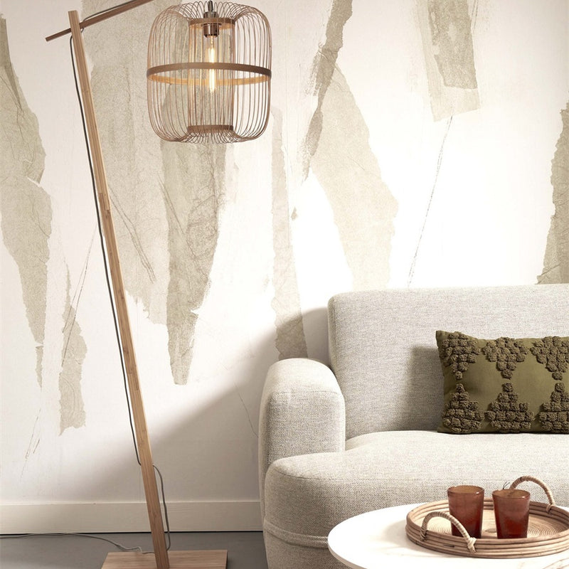 Dimensions Lampadaire liseuse Hokkaido naturel 38 cm E27