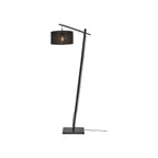 Lampadaire liseuse Iguazu jute noir 30 cm E27