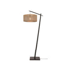 Lampadaire liseuse Iguazu bras noir jute naturel 50 cm E27