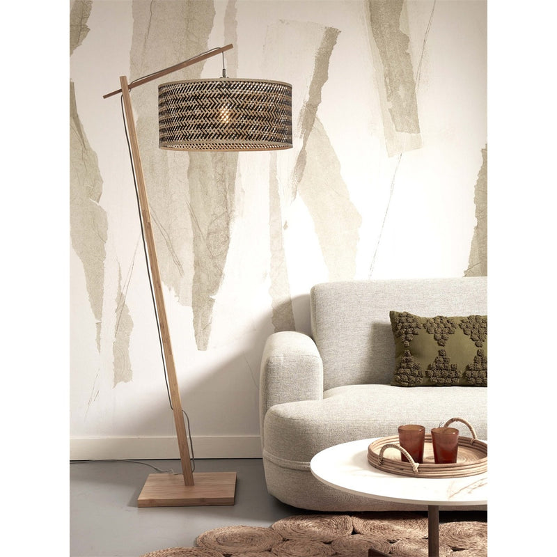 Dimensions Lampadaire liseuse Java bicolore bras naturel 50 cm E27