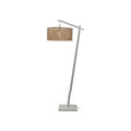 Lampadaire liseuse Java bambou blanc 50 cm E27